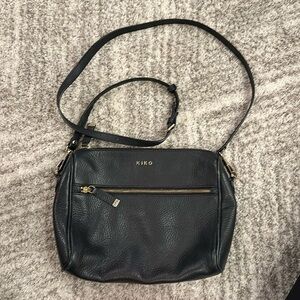 Kiki black leather crossbody